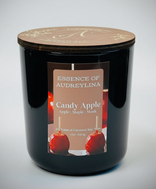 Candy Apple Candle | Sweet Red Apple & Holiday Spice Essence of Audreylina