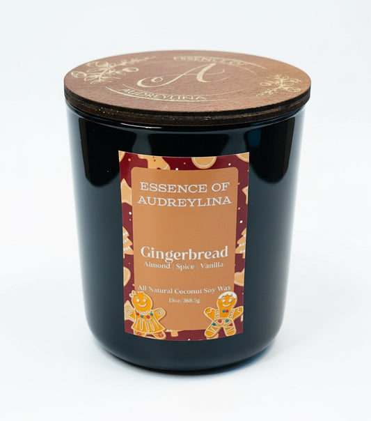 Gingerbread Candle | Warm Ginger, Cinnamon, Vanilla Essence of Audreylina