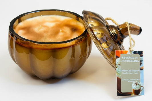 Golden Chai Pumpkin Candle | Honey & Spiced Pumpkin Essence of Audreylina
