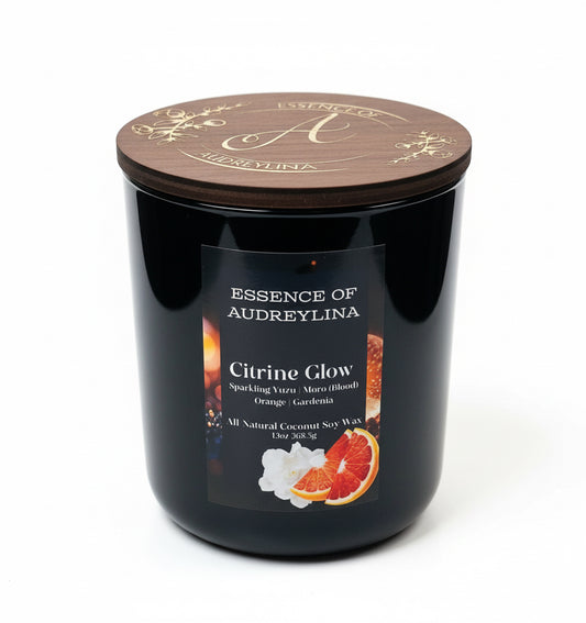 Citrine Glow Candle | Yuzu, Lime & Blood Orange Essence of Audreylina