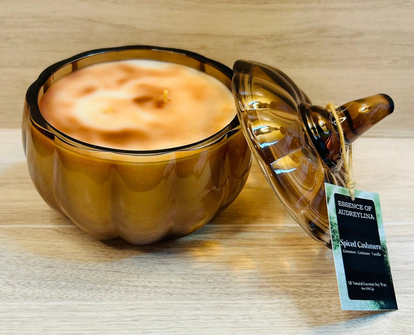 Spiced Cashmere Candle | Cinnamon Spiced Warmth Essence of Audreylina