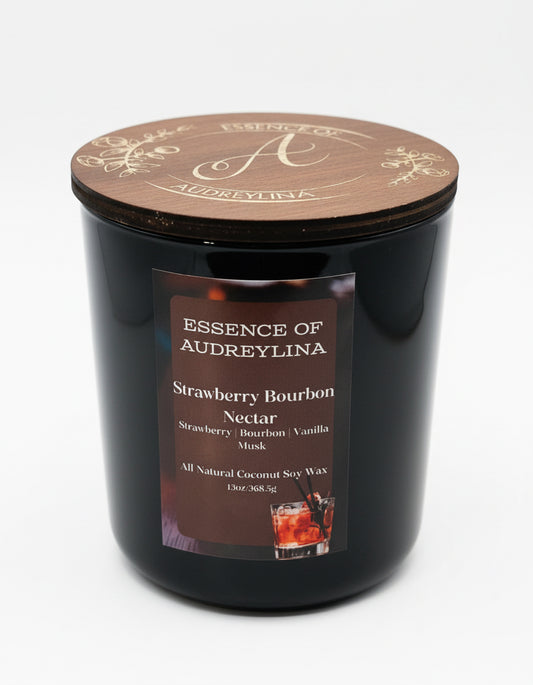 Strawberry Bourbon Nectar Candle | Strawberry Bourbon & Vanilla Essence of Audreylina