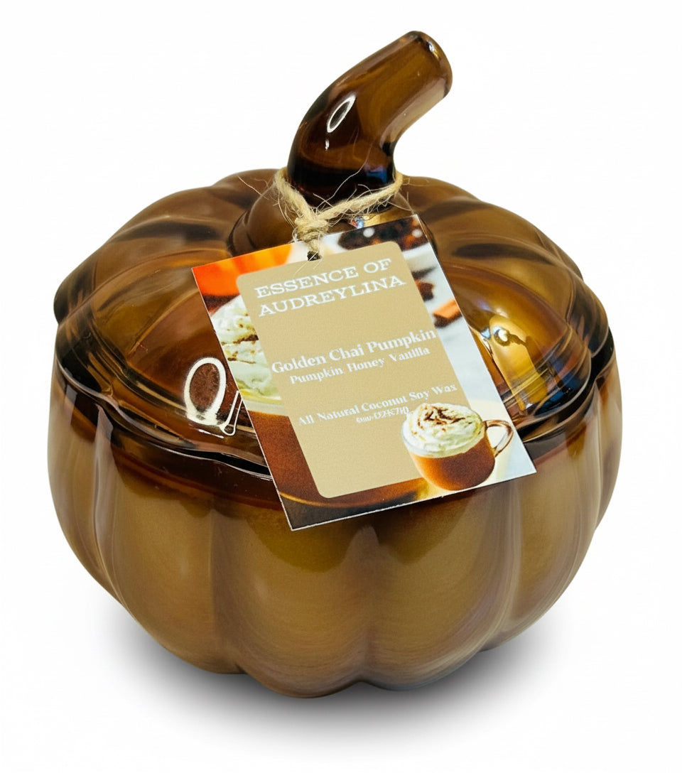Golden Chai Pumpkin Candle | Honey & Spiced Pumpkin Essence of Audreylina