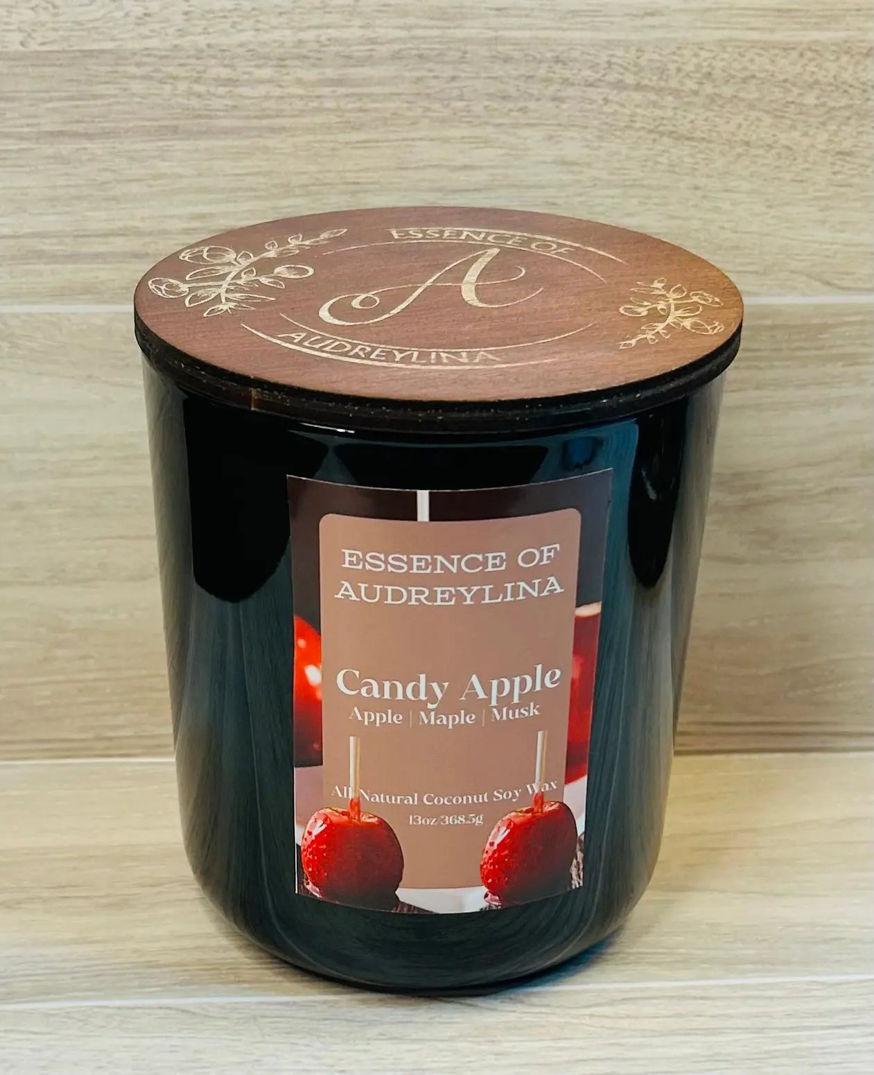 Candy Apple Candle | Sweet Red Apple & Holiday Spice Essence of Audreylina
