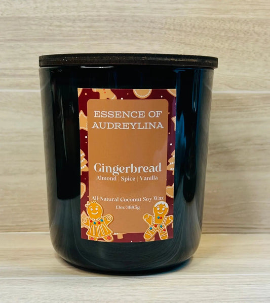 Gingerbread Candle | Warm Ginger, Cinnamon, Vanilla Essence of Audreylina