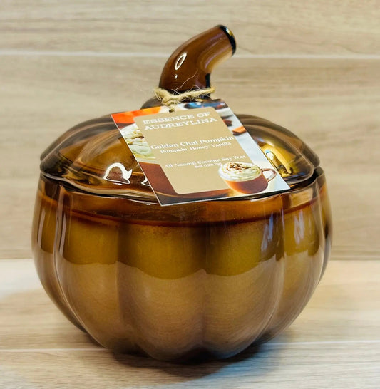 Golden Chai Pumpkin Candle | Honey & Spiced Pumpkin Essence of Audreylina