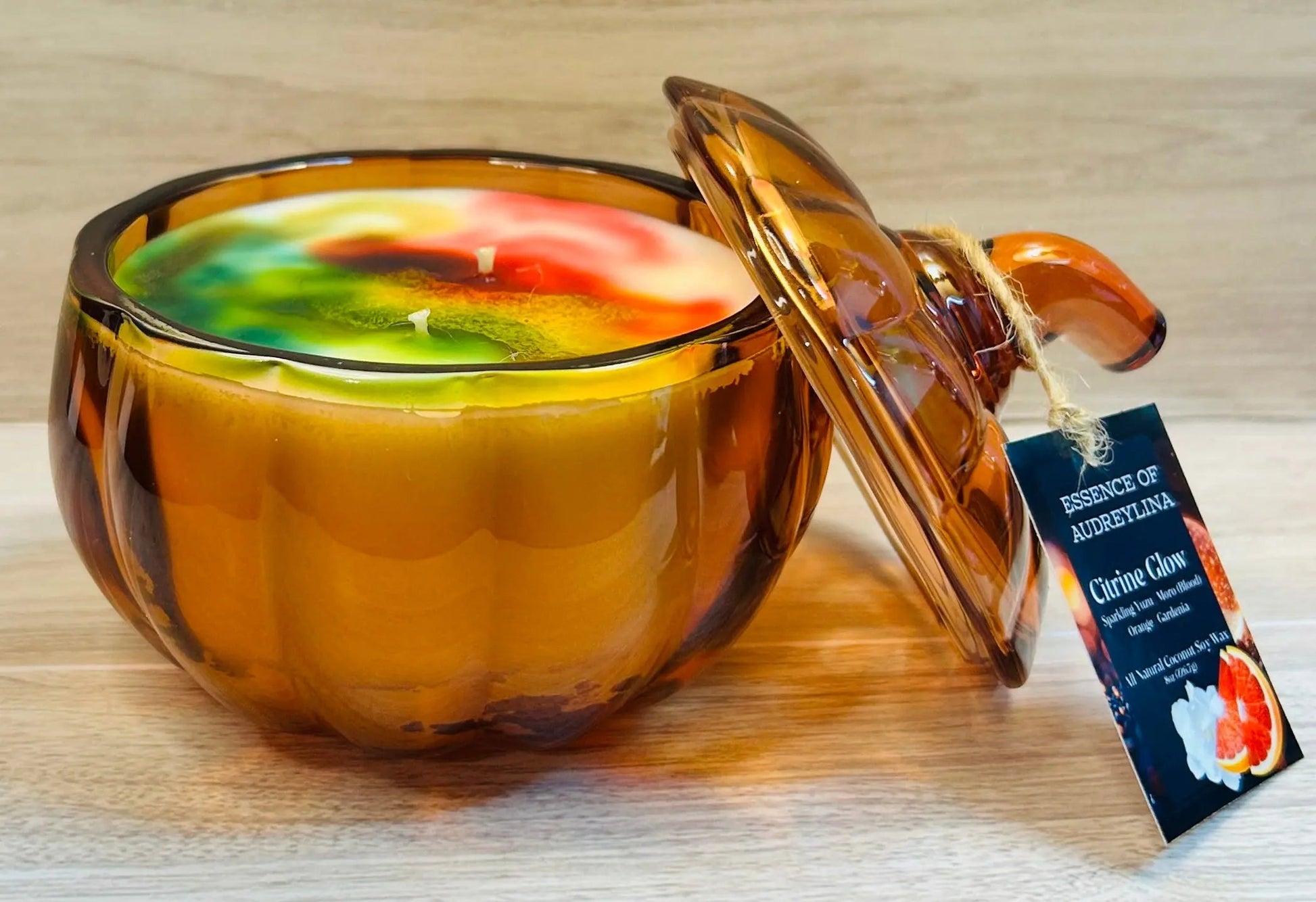 Citrine Glow Candle | Yuzu, Lime & Blood Orange Essence of Audreylina