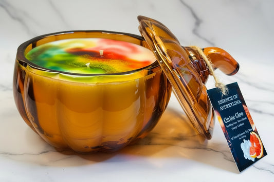 Citrine Glow Candle | Yuzu, Lime & Blood Orange Essence of Audreylina