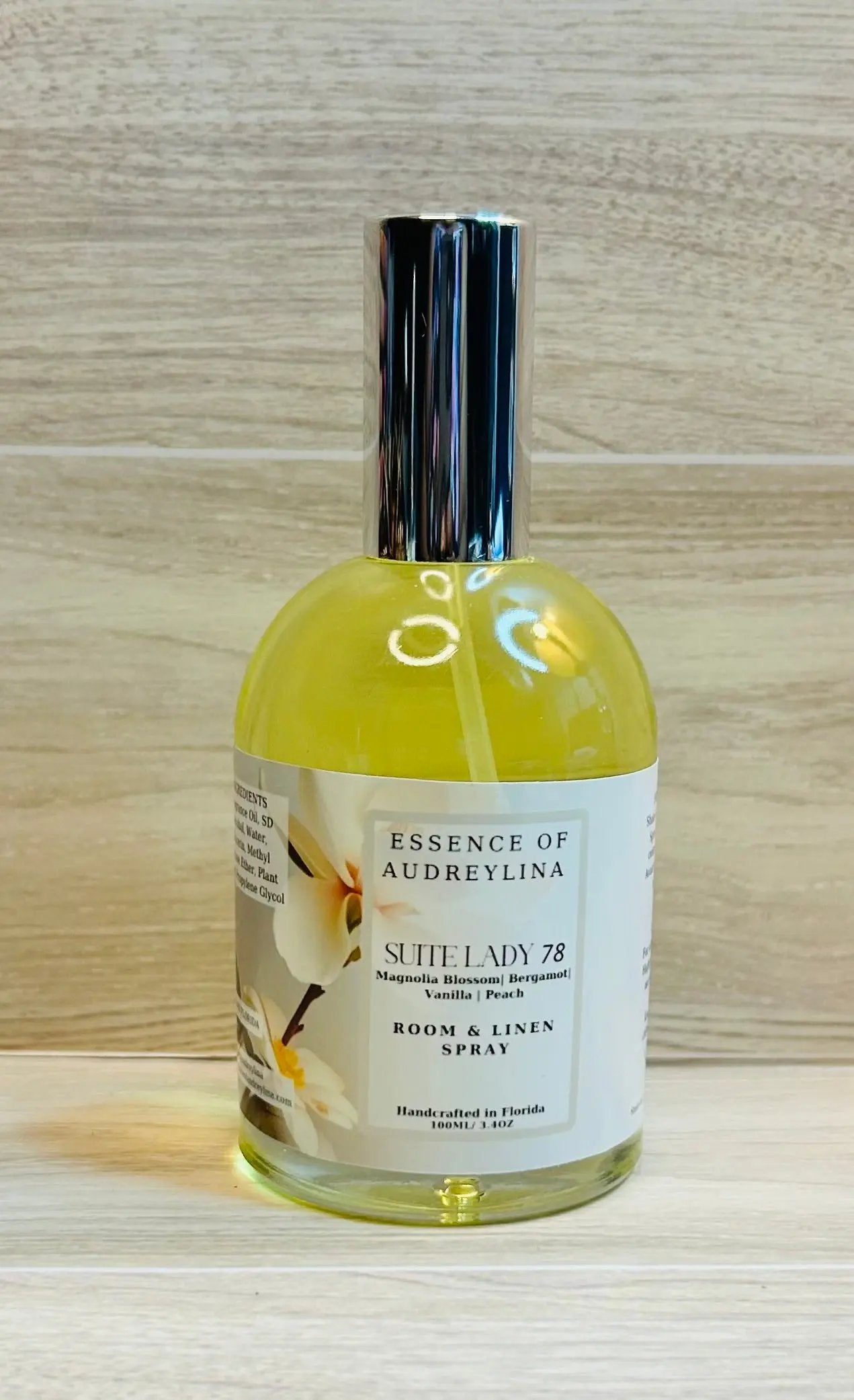 Suite Lady 78 Room Spray | Jasmine, Vanilla & Teakwood Essence of Audreylina