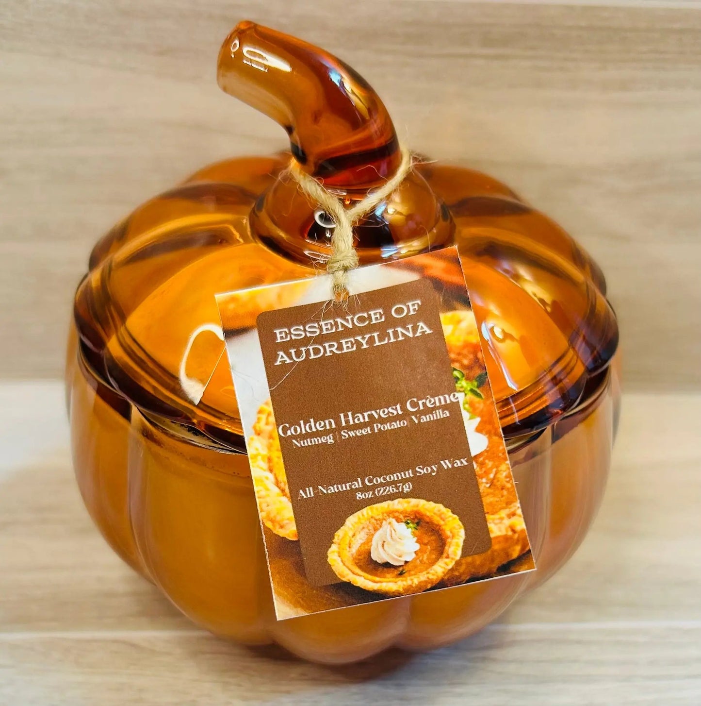 Golden Harvest Crème Candle | Sweet Potato & Vanilla Essence of Audreylina