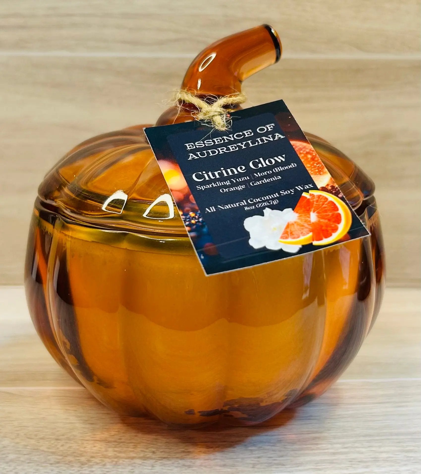 Citrine Glow Candle | Yuzu, Lime & Blood Orange Essence of Audreylina