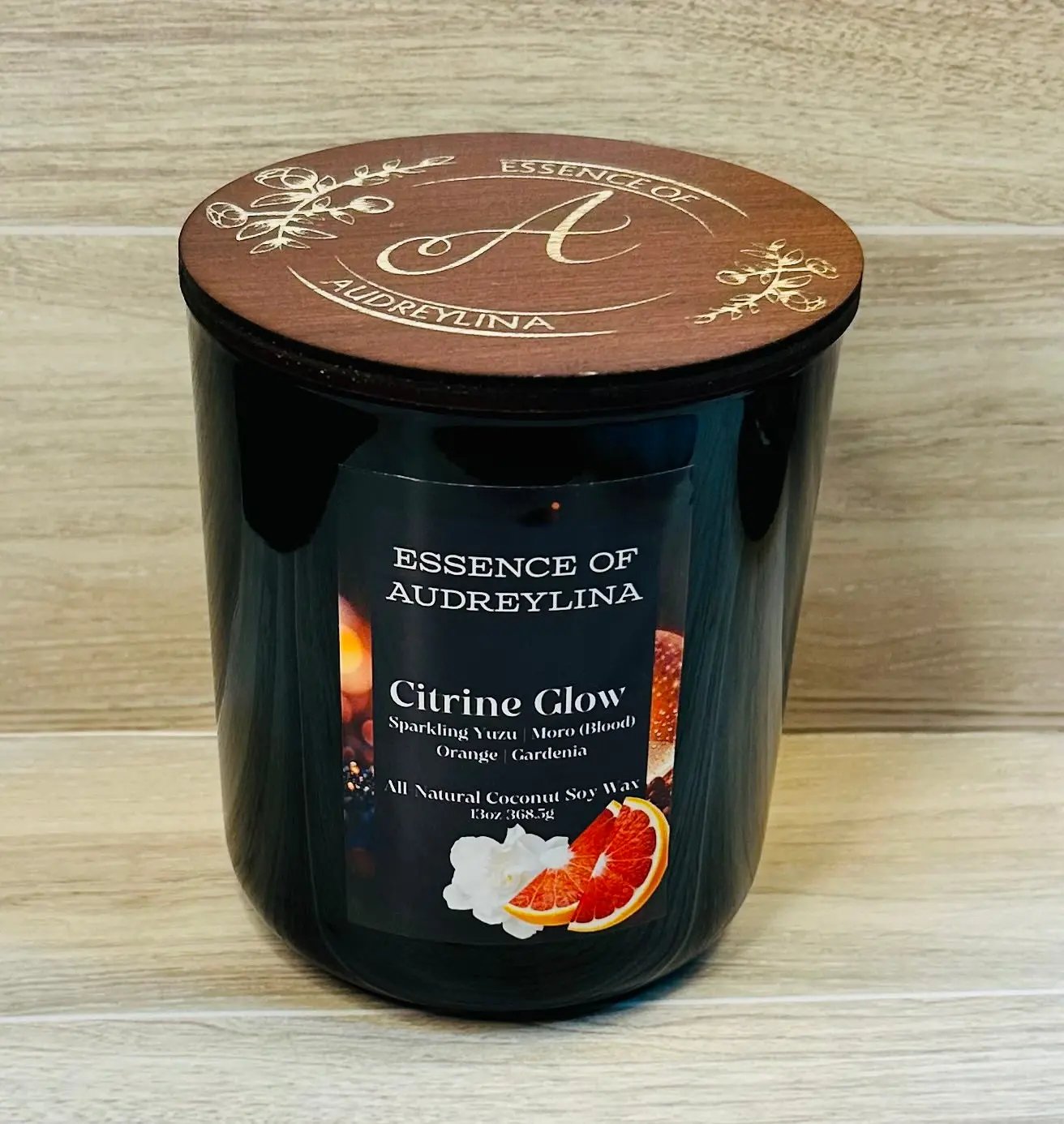 Citrine Glow Candle | Yuzu, Lime & Blood Orange Essence of Audreylina