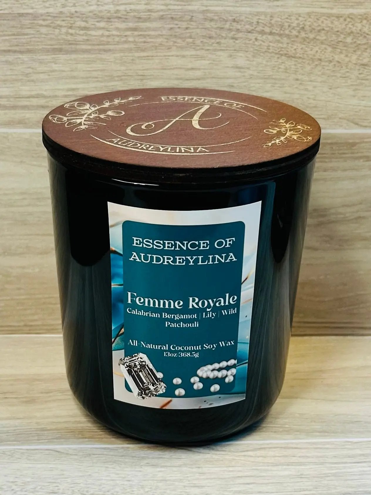 Femme Royale Candle | Jasmine, Rose & Vanilla Musk Essence of Audreylina