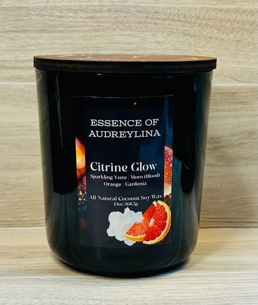 Citrine Glow Candle | Yuzu, Lime & Blood Orange Essence of Audreylina