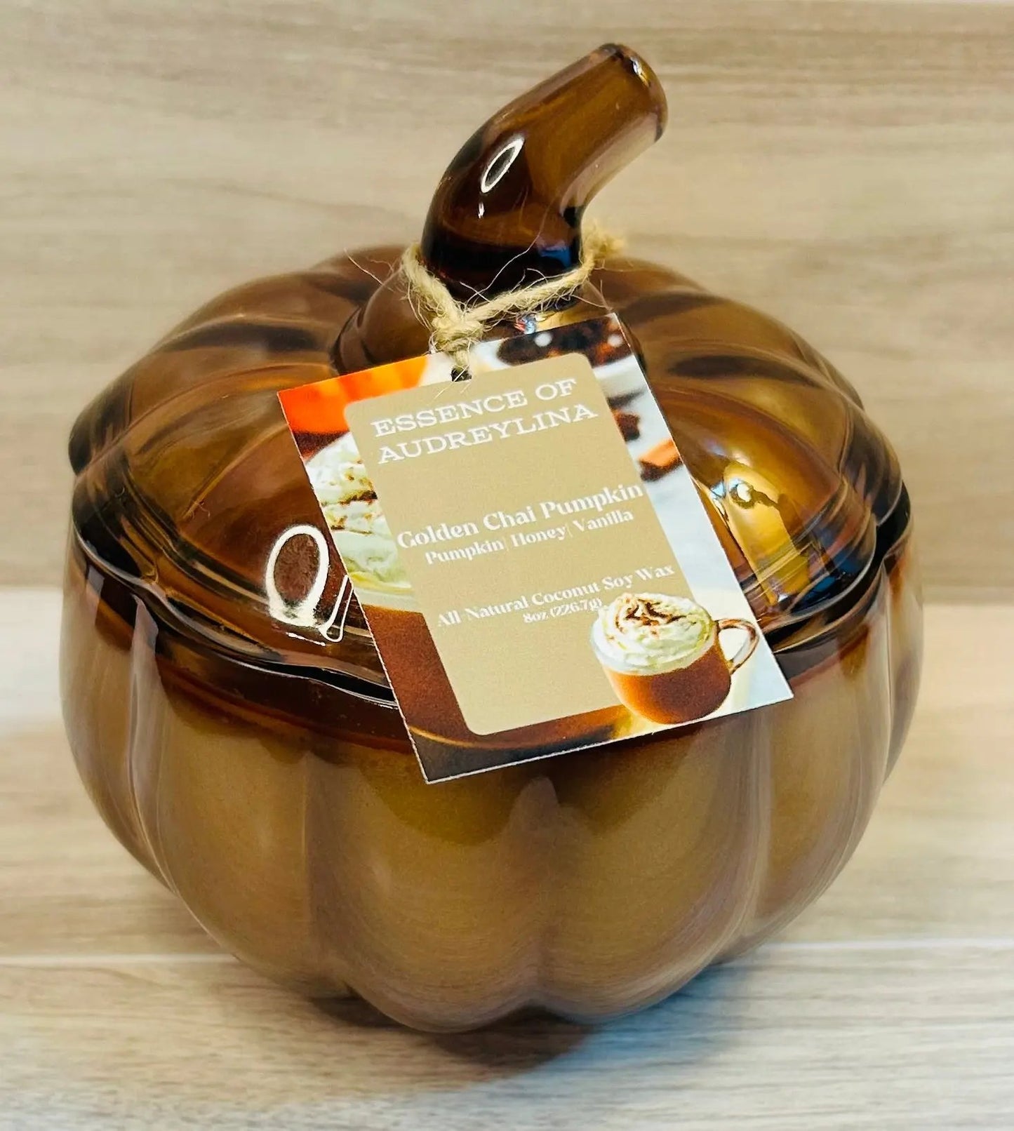 Golden Chai Pumpkin Candle | Honey & Spiced Pumpkin Essence of Audreylina