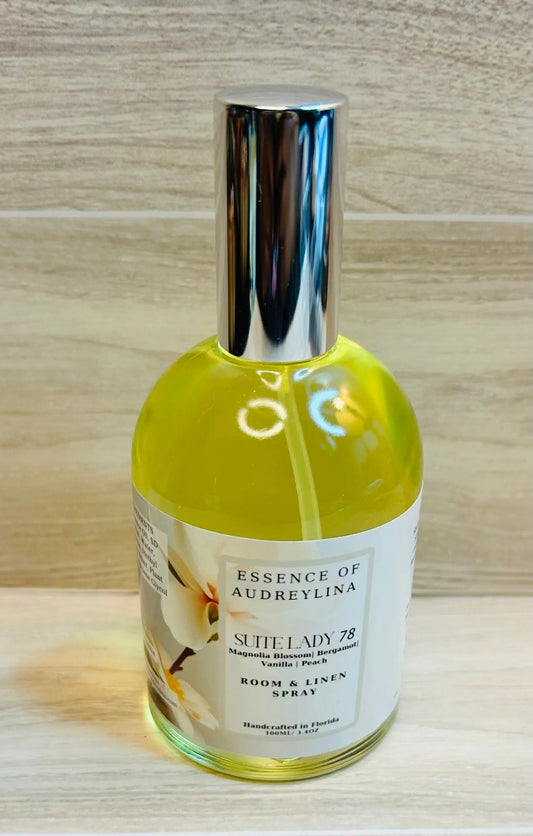 Suite Lady 78 Room Spray | Jasmine, Vanilla & Teakwood Essence of Audreylina