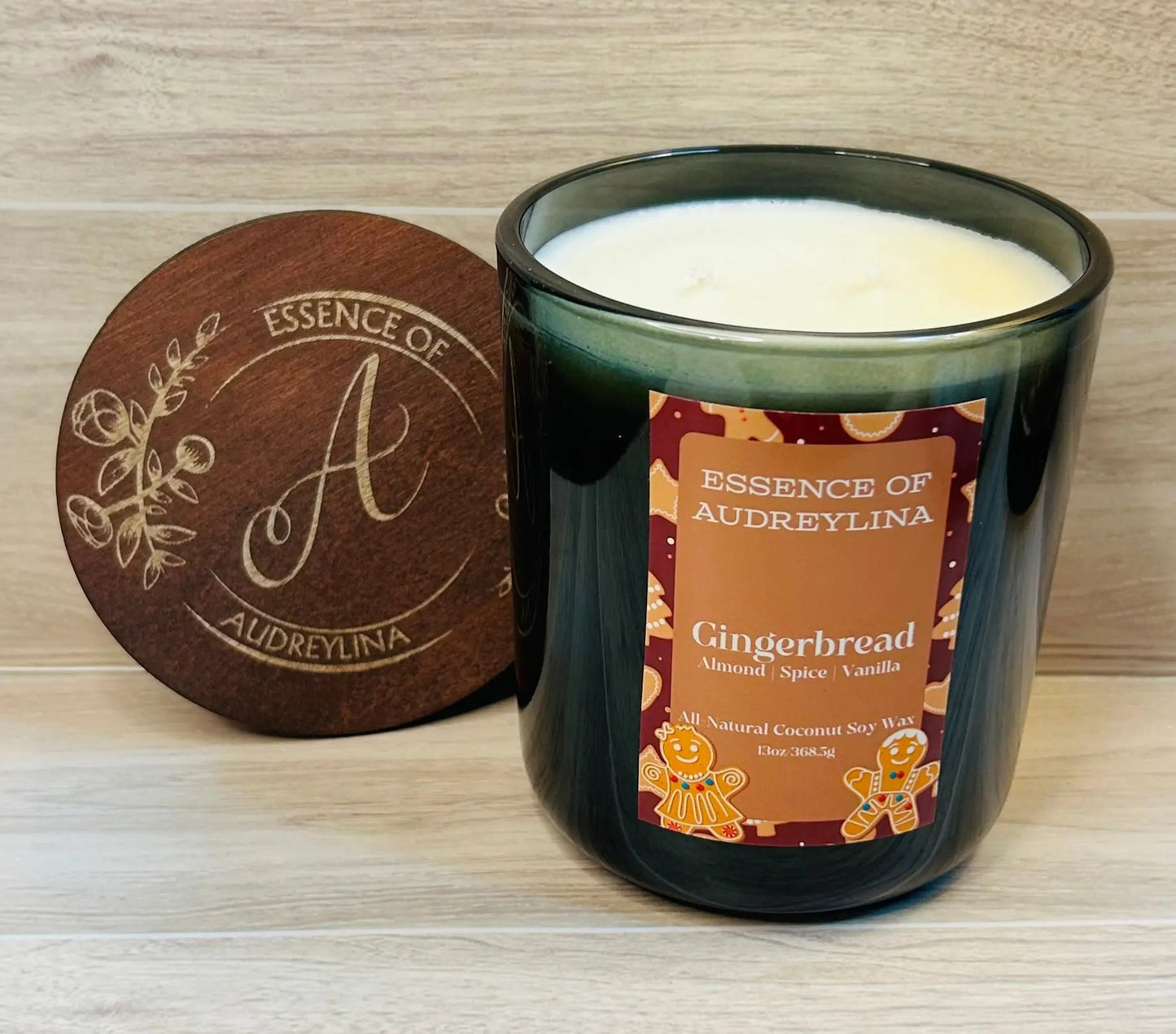 Gingerbread Candle | Warm Ginger, Cinnamon, Vanilla Essence of Audreylina
