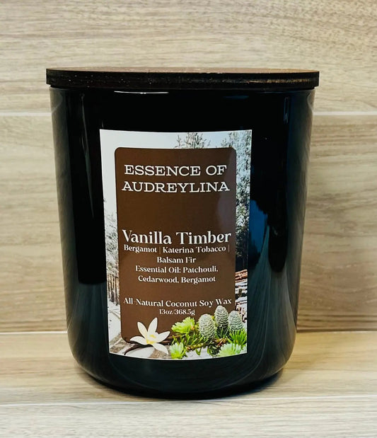 Vanilla Timber Candle | Smoky Wood & Creamy Vanilla Essence of Audreylina