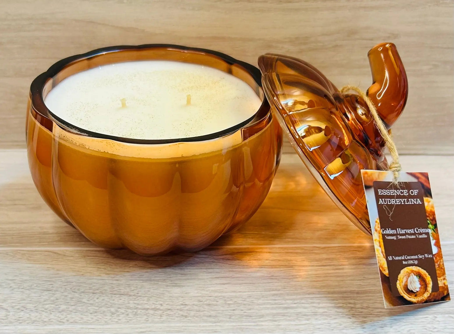 Golden Harvest Crème Candle | Sweet Potato & Vanilla Essence of Audreylina
