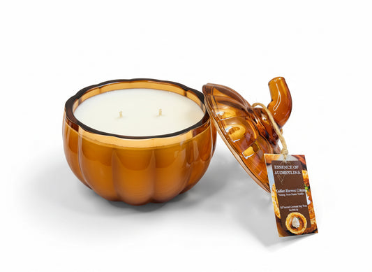 Golden Harvest Crème Candle | Sweet Potato & Vanilla Essence of Audreylina