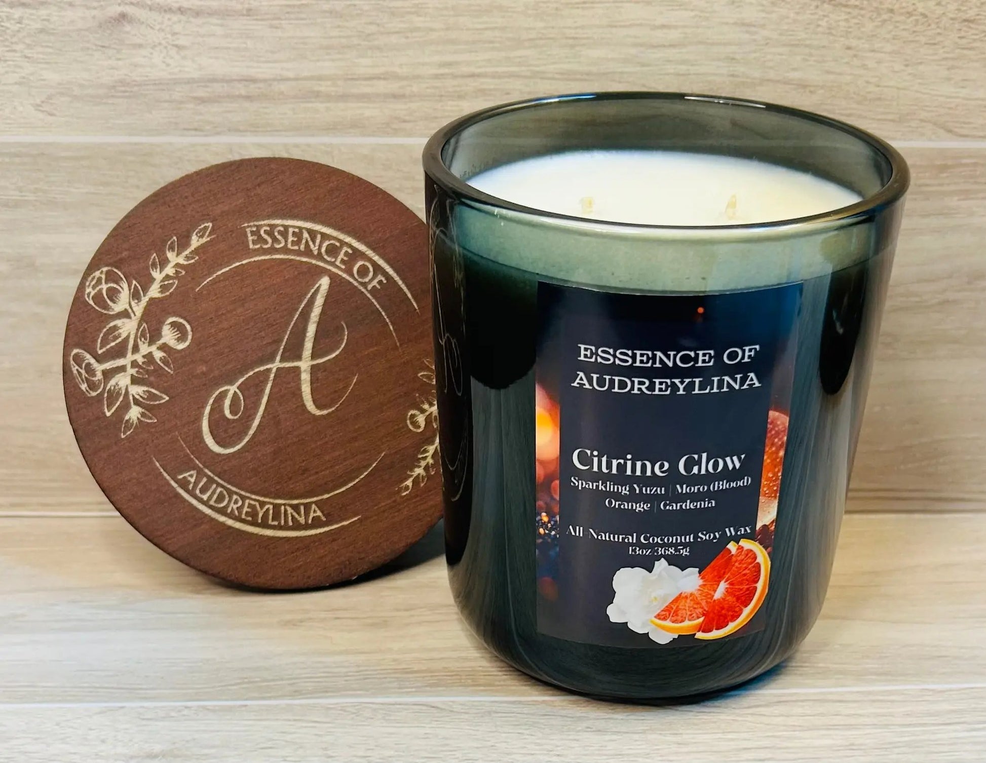 Citrine Glow Candle | Yuzu, Lime & Blood Orange Essence of Audreylina