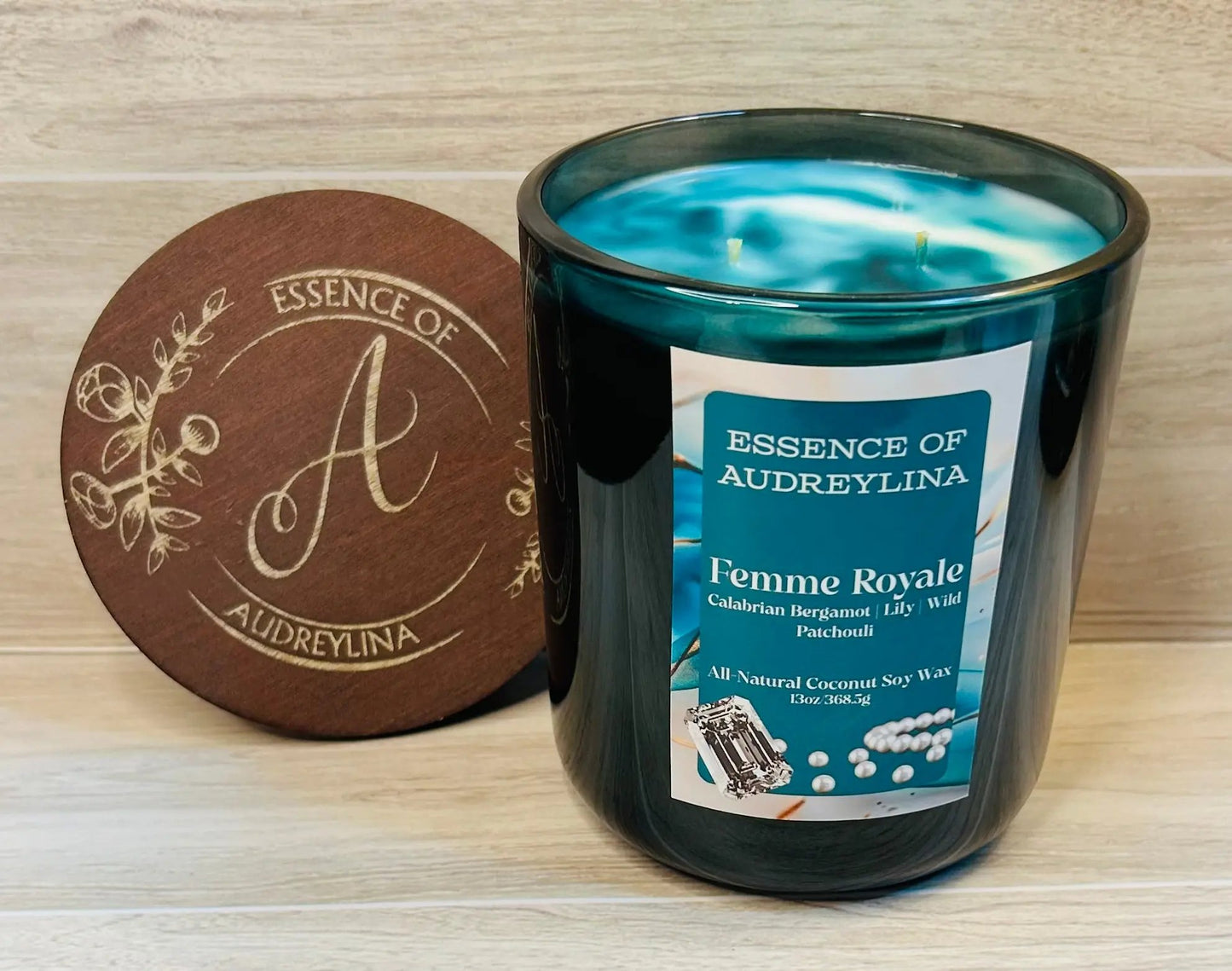 Femme Royale Candle | Jasmine, Rose & Vanilla Musk Essence of Audreylina